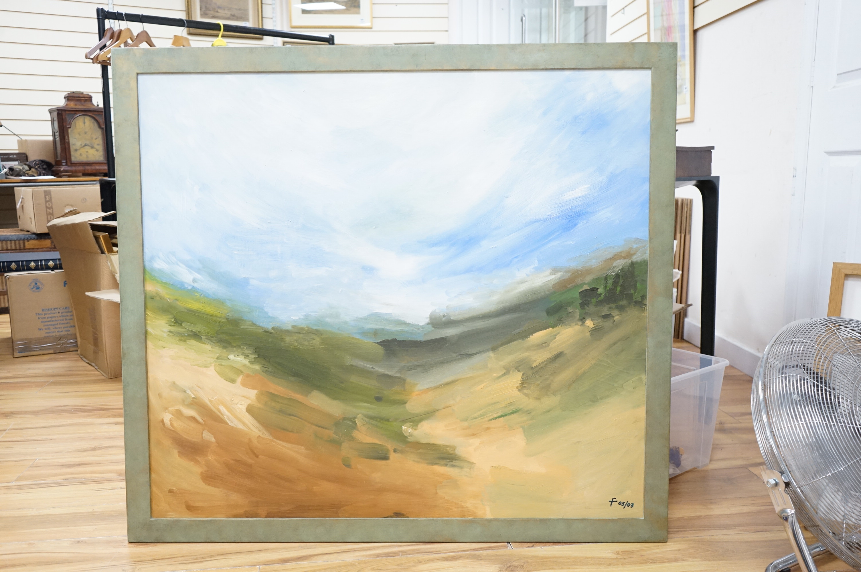 Tara Ford (Contemporary), Impressionist landscape, oil on board, signed with conjoined monograms, 90 x 100cm